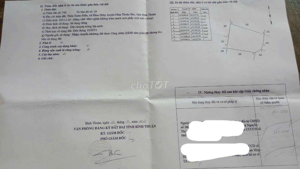 chính chủ cần bán đất