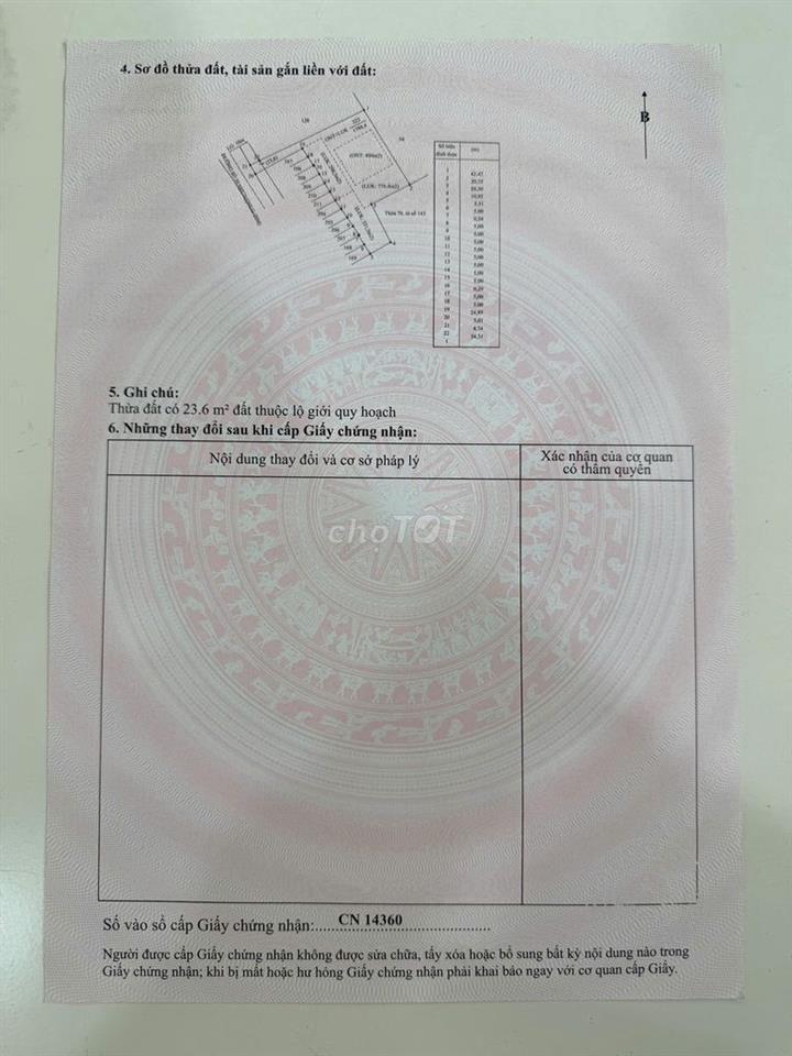 Bán đất mặt tiền Tân Biên, Tây Ninh (Thổ cư 400m2) diện tích 1798,4m2