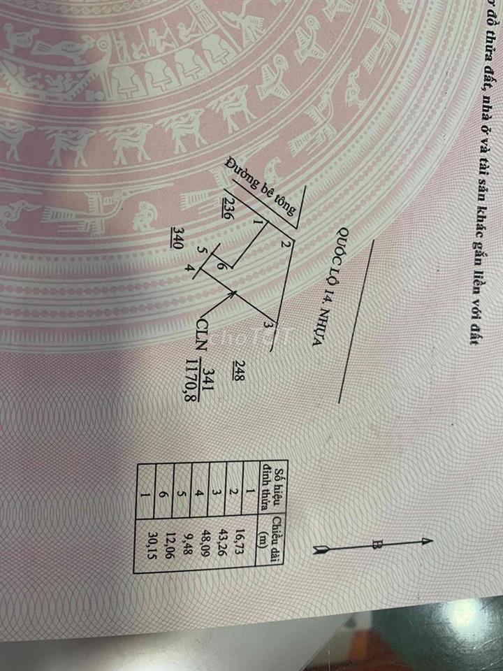 đất 2 mặt tiền quốc lộ 14