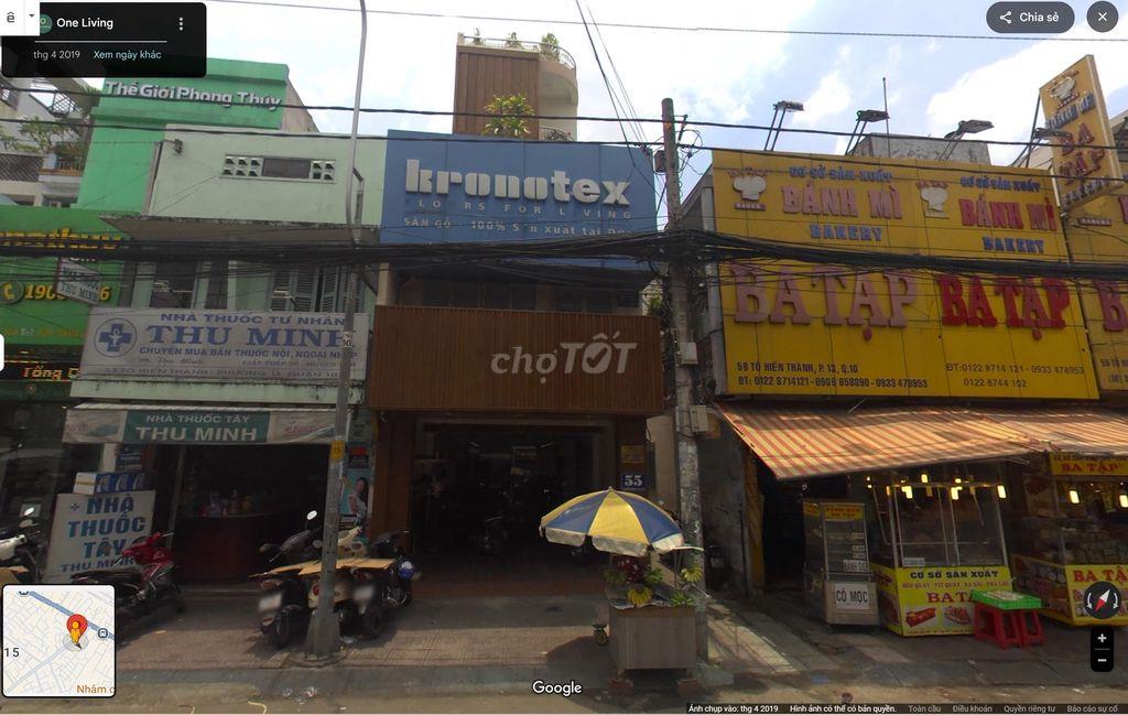Nhà 55 Tô Hiến Thành – nở hậu – 3 mặt thoáng – 83m² – gần CMT8