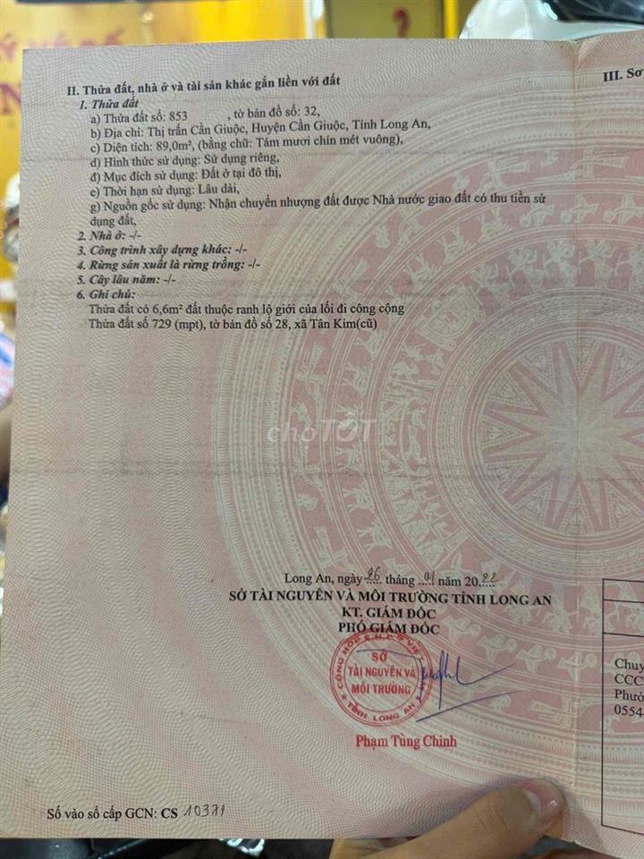 Đất Tân Kim Long An