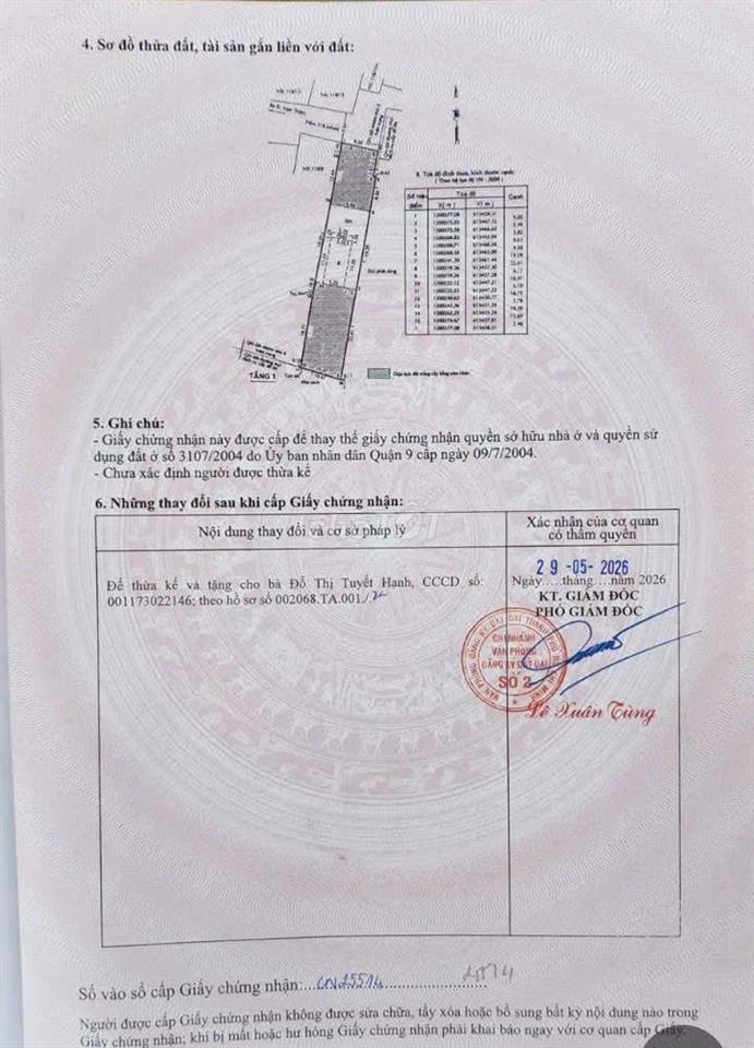 BÁN NHÀ ĐẤT NGAY KHU CÔNG NGHỆ CAO, DT 567m2, sổ hồng chính chủ