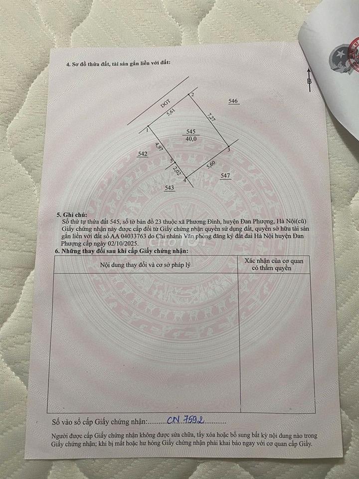 Bán nhà mới chỉnh chủ không qua môi giới