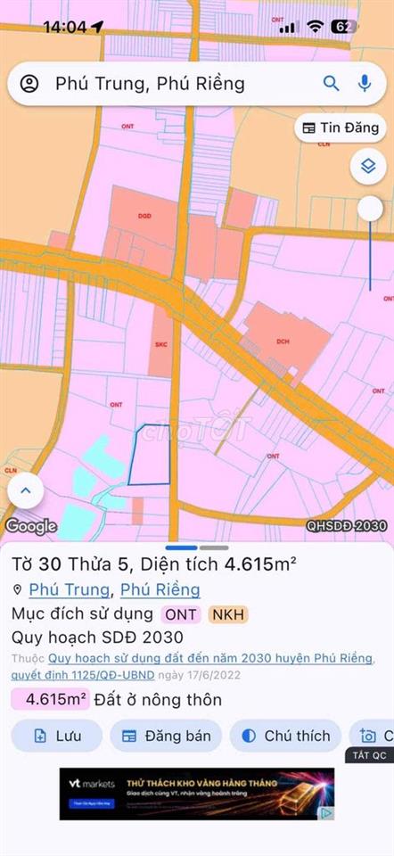 đất mặt tiền cạnh chợ phú trung