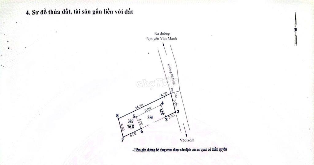 Chính chủ bán nhà đất 112,8m² Cần Giờ – gần Vinhomes ~500m