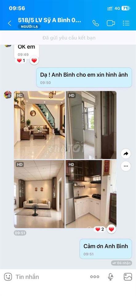 Cho thuê nhà hẻm Lê Văn Sỹ, Phú Nhuận – Giá cực tốt chỉ 10 triệu/tháng