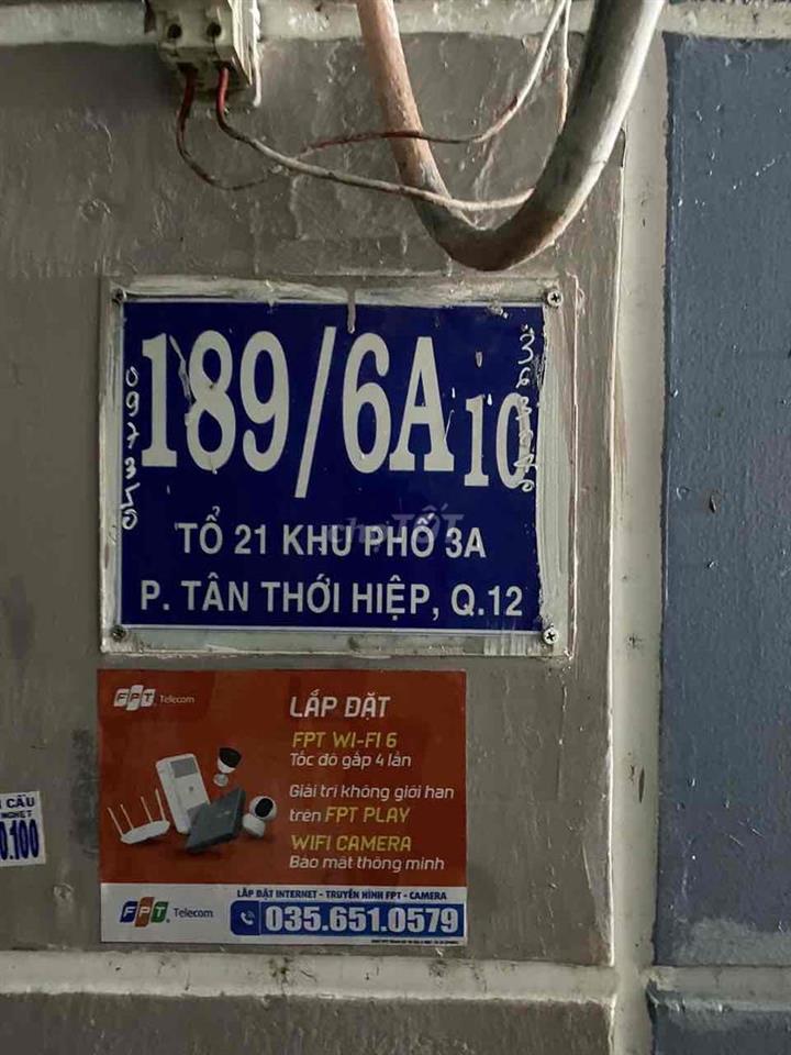 Bán nhà gác lửng hẻm 145 Nguyễn Thị Đặng Quận 12, dtsd29m2, chính chủ