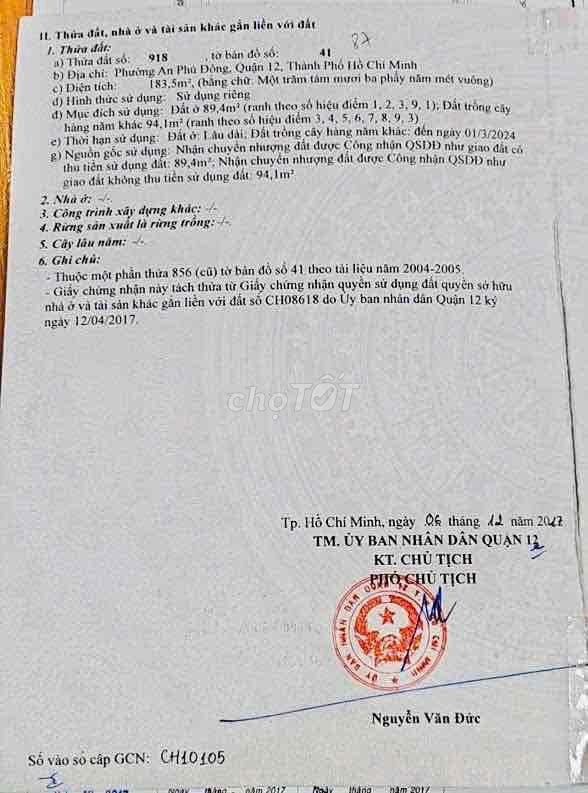ĐẤT KHU VIP VƯỜN LÀI AN PHÚ ĐÔNG Q12