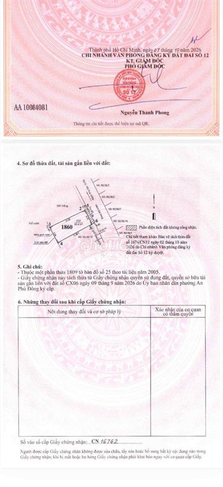 ĐẤT GIÁ RẺ NGAY CHỢ CẦU ĐỒNG NGÃ TƯ GA Q12