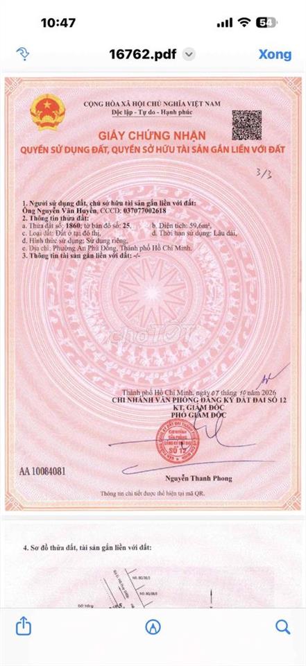 ĐẤT GIÁ RẺ NGAY CHỢ CẦU ĐỒNG NGÃ TƯ GA Q12