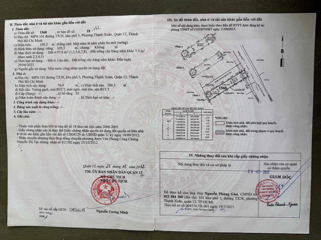 chính chủ cần bán gấp căn nhà để trả nợ ngân hàng