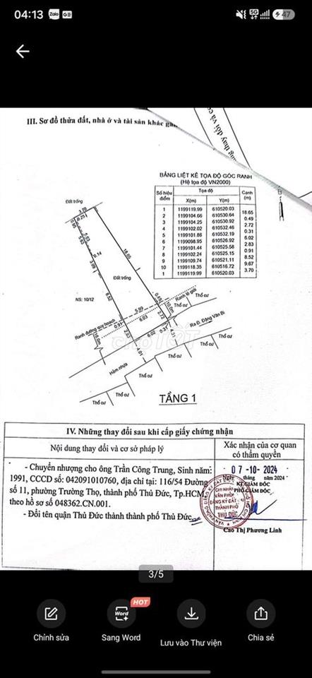 bán đất Trường Thọ Thủ Đức 