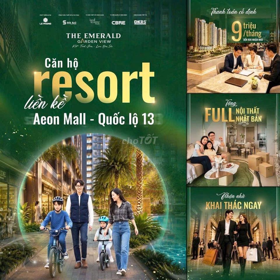 CĂN HỘ CẠNH AEON - BÀN GIAO FULL NỘI THẤT - GÓP 9TR/TH