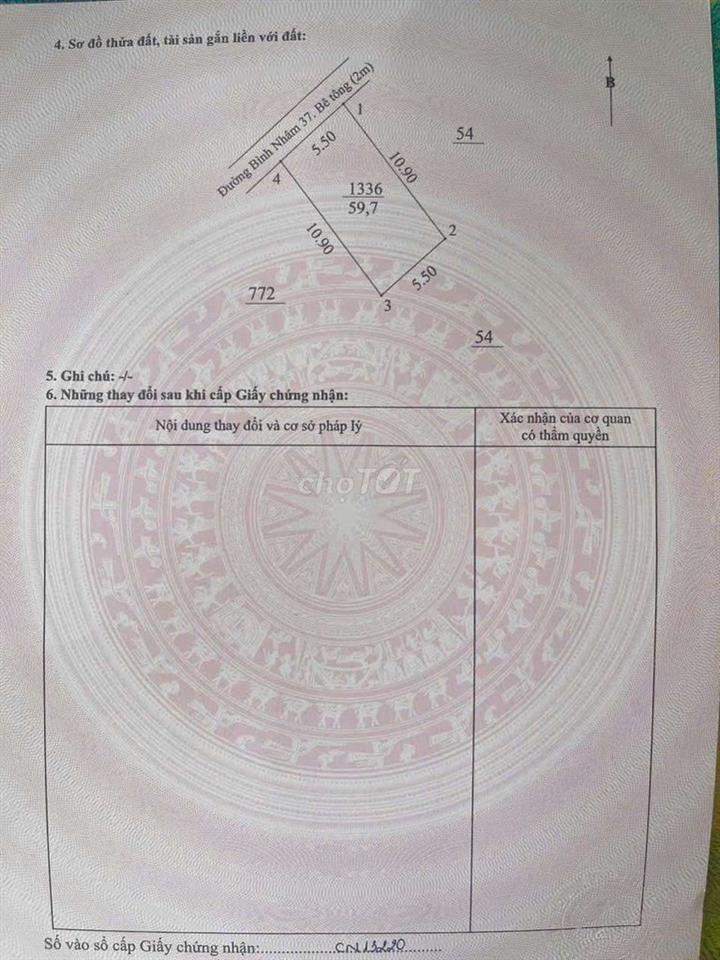 NHÀ BÌNH NHÂM, 3 PHÒNG NGỦ, VÀO Ở NGAY, 2 TỶ 780TR