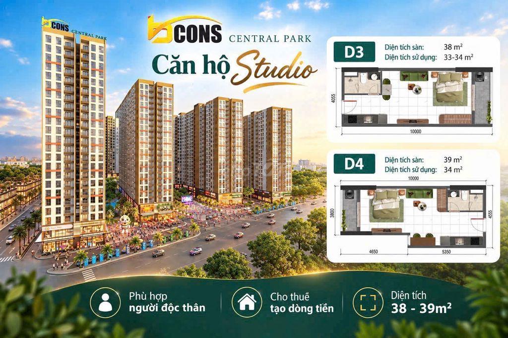 CĂN STUDIO TẦNG 8 (Phát) – DÒNG TIỀN THUÊ TỪ 10.000+ CHUYÊN GIA