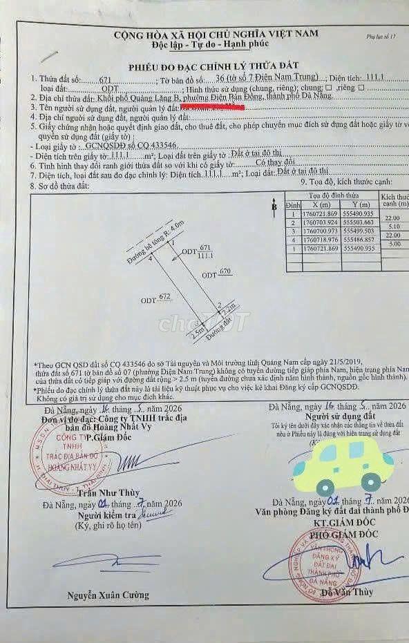 ĐẤT NỀN ĐIỆN NAM TRUNG TP ĐÀ NẴNG