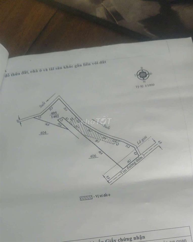Đất nhà ở thôn 3 xã đạ huoai 3 tỉnh lâm đồng