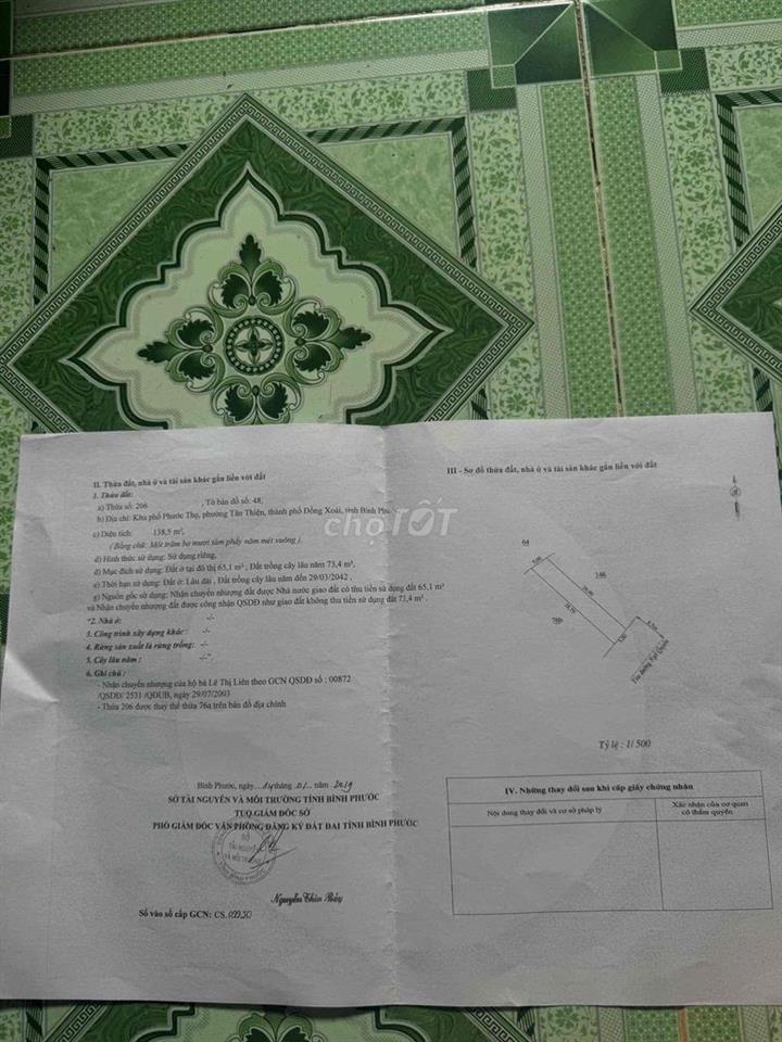Đất thổ cư Đồng Xoài, phù hợp sinh sống, đàu tư lâu dài
