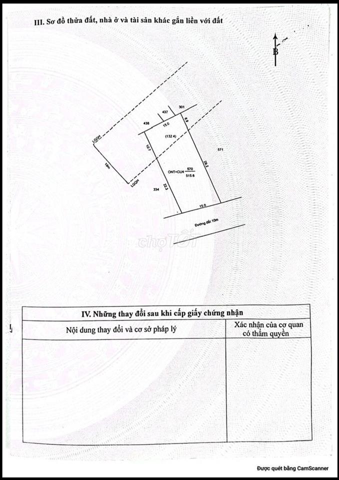 [15X34] BÁN ĐẤT SỔ HỒNG RIÊNG - PHÁP LÝ SẠCH 100%