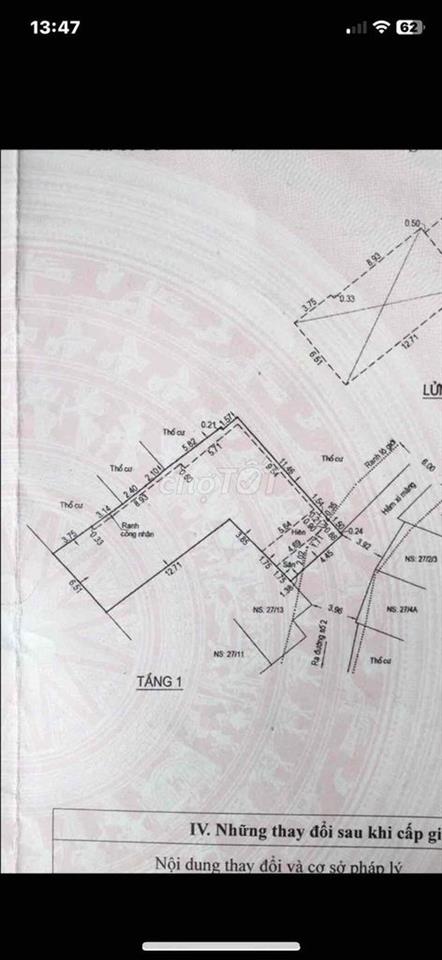 Bán nhà ngay chợ tam hà