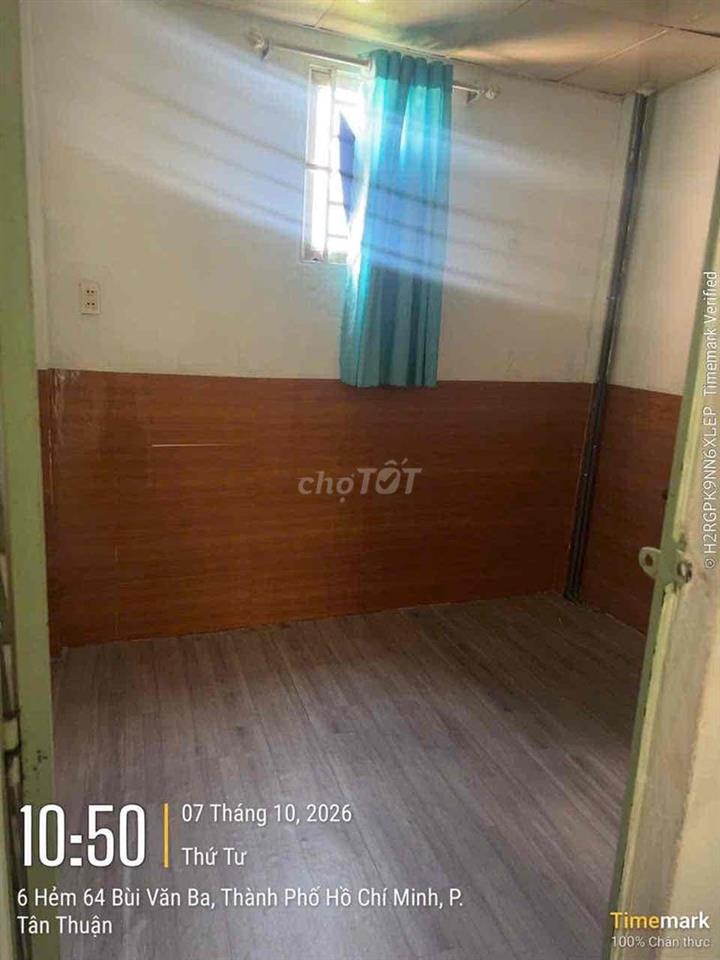 Cho thuê nhà hẻm 44B Bùi Văn Ba, Phường Tân Thuận, Quận 7 (cũ).