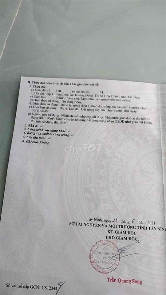 Chính chủ bán đất