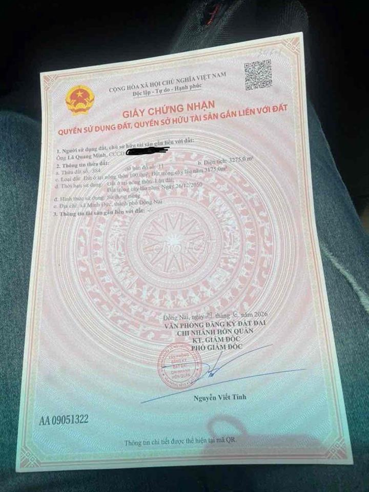 Chính chủ cần bán đất