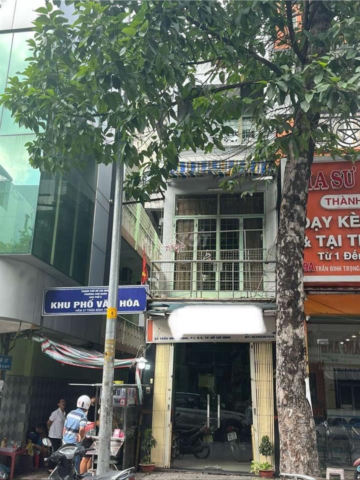 Mặt tiền nhà nguyên căn 29 Trần Bình Trọng P1 Q5