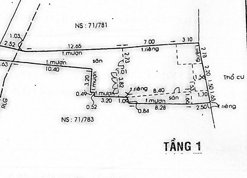 Bán đất tặng nhà cấp bốn 