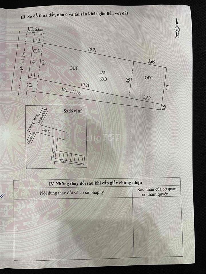 NHÀ BÁN CẤP 4 (Trệt + Lầu)