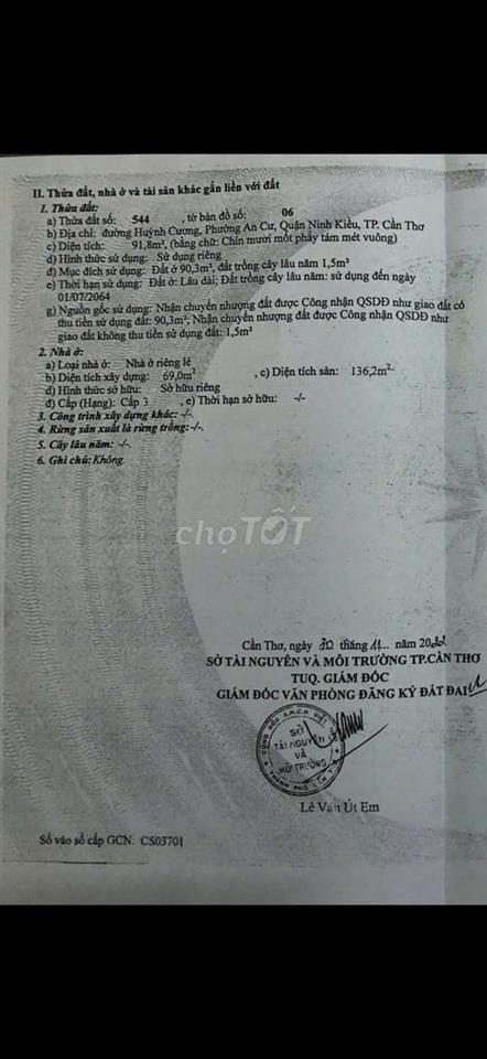 NHÀ ĐẸP TRUNG TÂM NINH KIỀU – ĐƯỜNG HUỲNH CƯƠNG