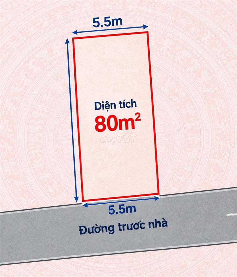 Chính chủ bán đất 80m2, mặt tiền 5.5. Ô tô , Tại Dục Tú, Đông Anh