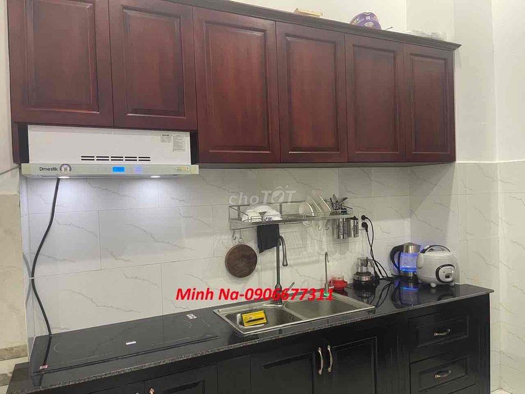 bán nhà Sổ Hồng Trệt-2 lầu sân thượng nội thất Full khu CN Tân Kim