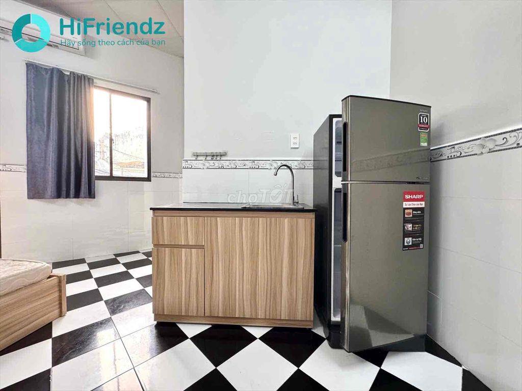 Studio Ban Công Đầy Đủ Nội Thất 25m2 Ngay Âu Dương Lân Q8 gần Parc Mal