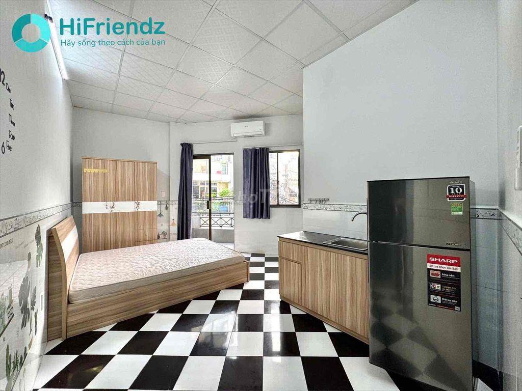 Studio Ban Công Đầy Đủ Nội Thất 25m2 Ngay Âu Dương Lân Q8 gần Parc Mal