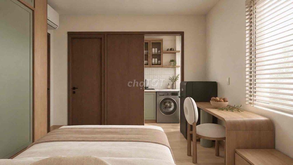 CHO THUÊ 1PN TÁCH BẾP FULL NỘI THẤT MÁY GIẶT RIÊNG GẦN TRẦN NÃO, METRO