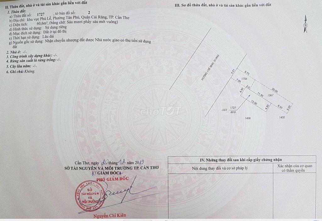 Bán Nhà trệt lầu + 17 phòng trọ mới 90% tại P.Tân phú, TP Cần Thơ