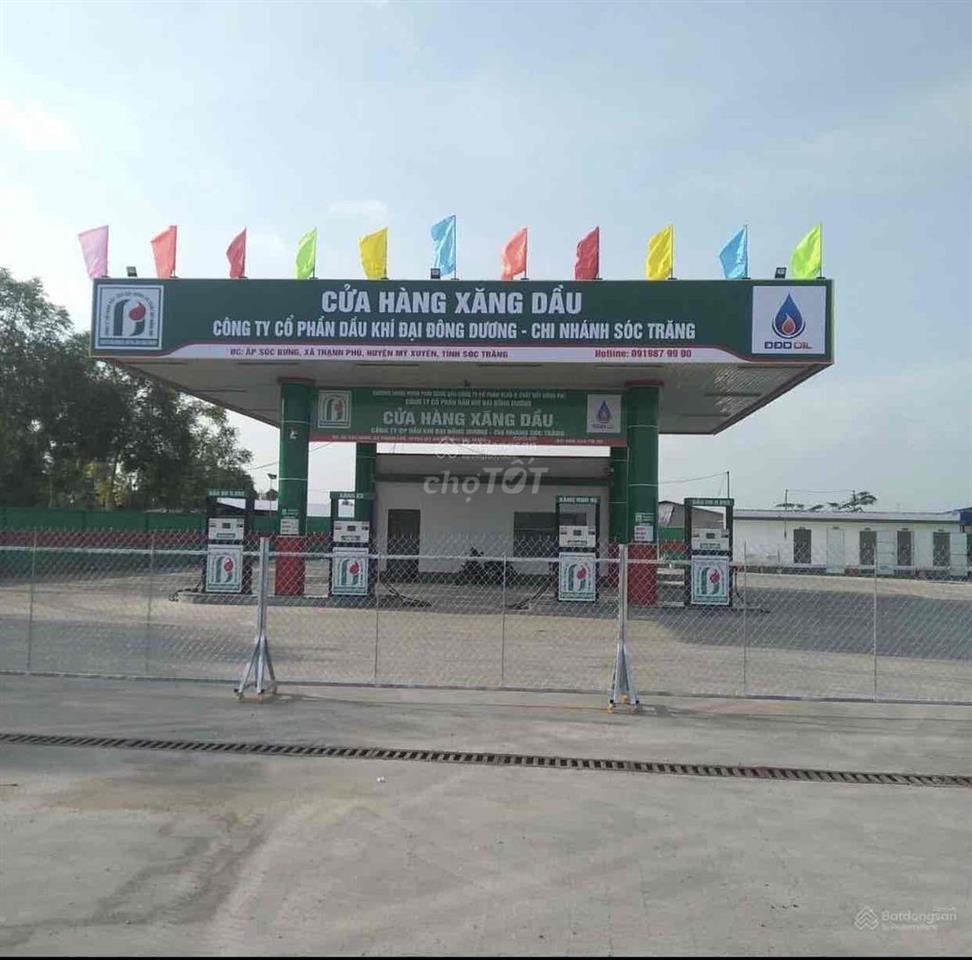 Chuyển nhượng 1630m2 MẶT TIỀN Sóc Trăng tặng trang thiết bị cây xăng
