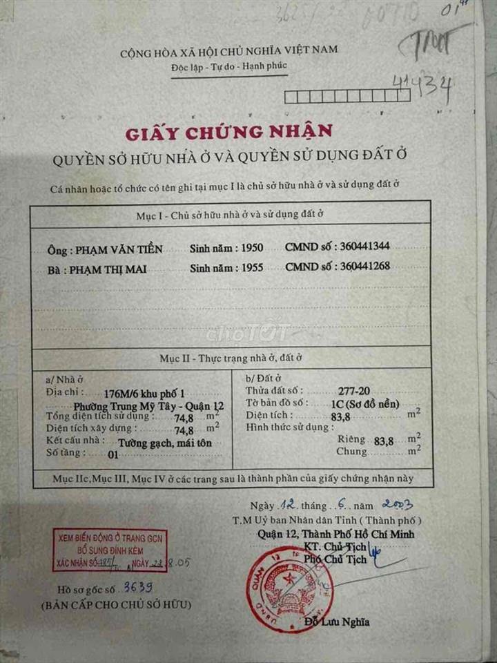 Bán nhà 2 mặt tiền