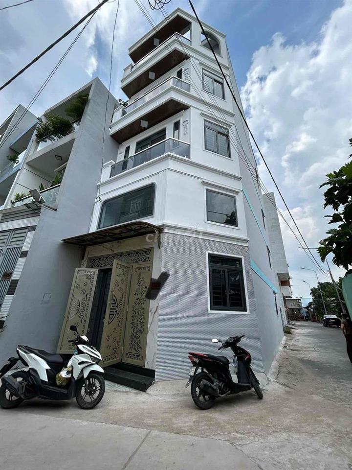 NHÀ MỚI 5 TẦNG – CĂN GÓC – HẺM Ô TÔ 6M – SỔ VUÔNG ĐẸP