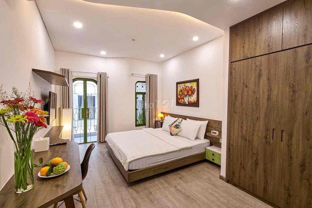 CHO THUÊ CĂN HỘ STUDIO BAN CÔNG FULL NỘI THẤT GẦN CHỢ BẾN THÀNH