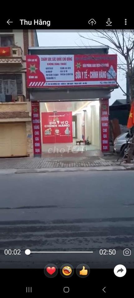 Cho thuê mặt bằng kinh doanh 2 tầng huyênh Thạch Thất 