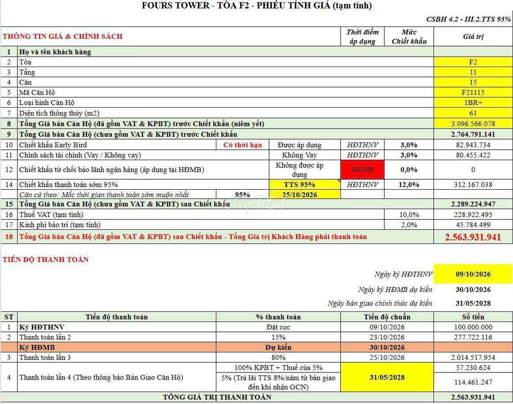 F2-11-15 mã căn xứng đáng xuống tiền