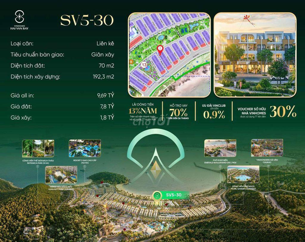 Căn SV5-30 vị trí trung tâm của Đảo Ngọc