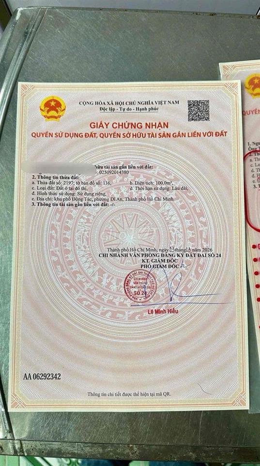 Bán căn nhà 1 trệt 2 lầu hoàn công xây dựng chắc chắn