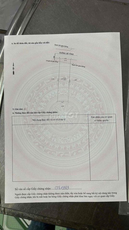 Bán căn nhà 1 trệt 2 lầu hoàn công xây dựng chắc chắn