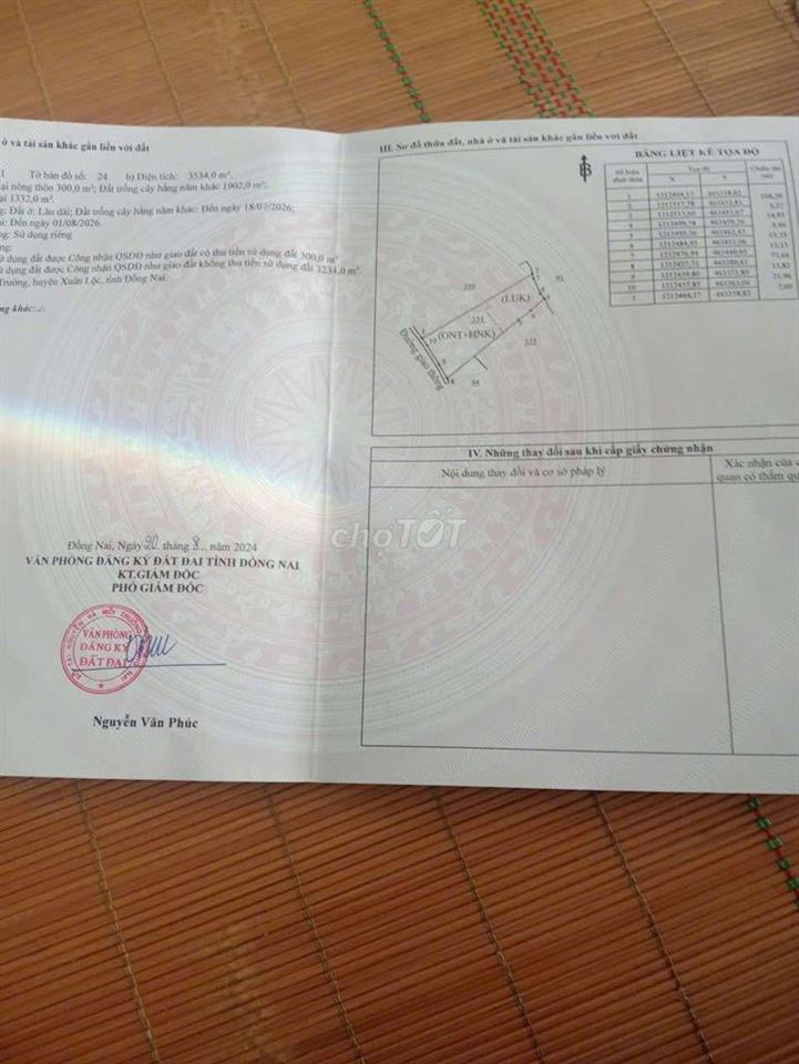 bán đất xuân trường, 1 sào1 tách sổ có thổ cư