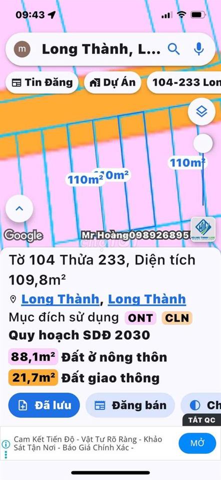 chính chủ bán đất