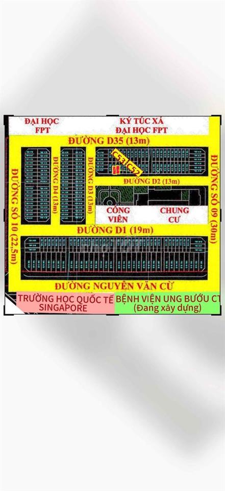 Bán 2 nền C52 Và C53 đường D2 khu TĐC Đại Học FPT Nguyễn Văn Cừ