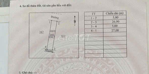 CHÍNH CHỦ CẦN BÁN LÔ ĐẤT ĐẸP –SỔ HỒNG SẴN SÀNG SANG TÊN
